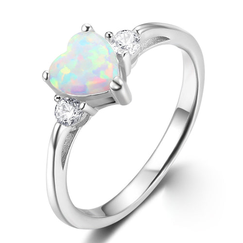 Ring- Opal Heart