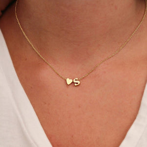 Necklace- Letter with Heart