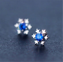 Load image into Gallery viewer, Earring- Snowflake Crystal