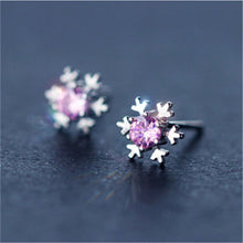 Load image into Gallery viewer, Earring- Snowflake Crystal
