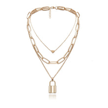 Load image into Gallery viewer, Necklace- Choker Lock Love