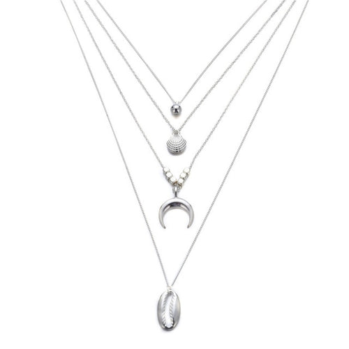 Necklace- Choker Set Sea Silver