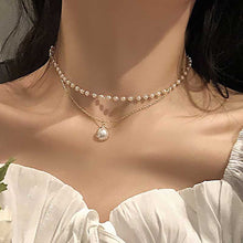 Load image into Gallery viewer, Necklace- Pearl Love