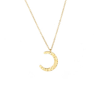 Necklace - Filled Half Moon