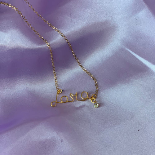 NECKLACE -  Custom Wire Name